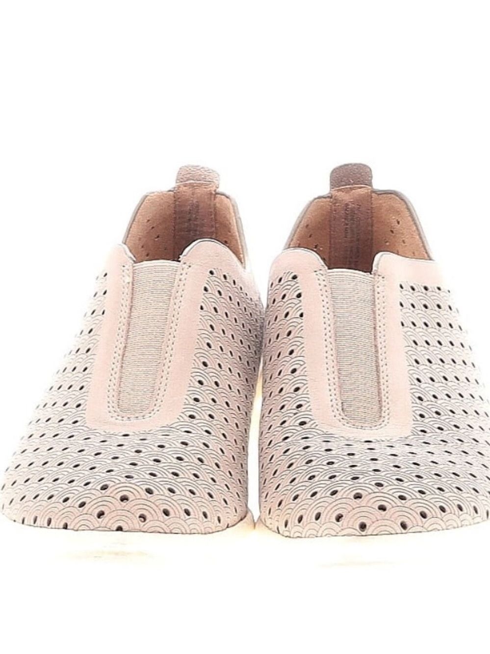 Comfortiva Perforated Slip-On Sneakers in Pale Pink - Picture 1 of 4